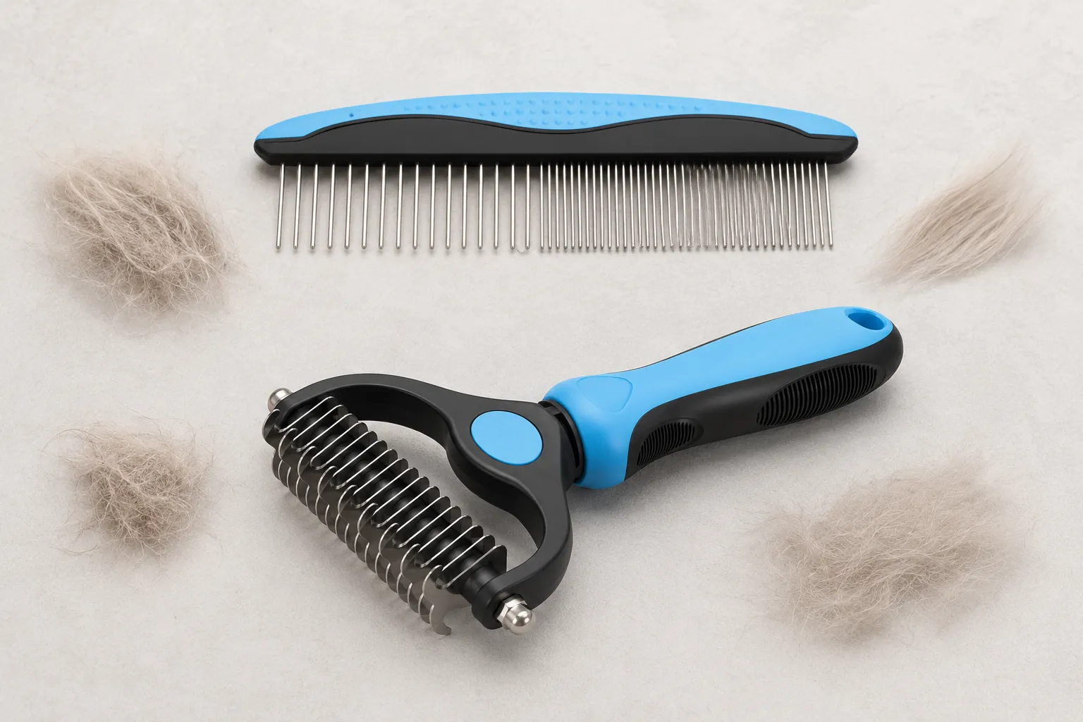 Functions of the Docrok rake and metal comb for cat grooming
