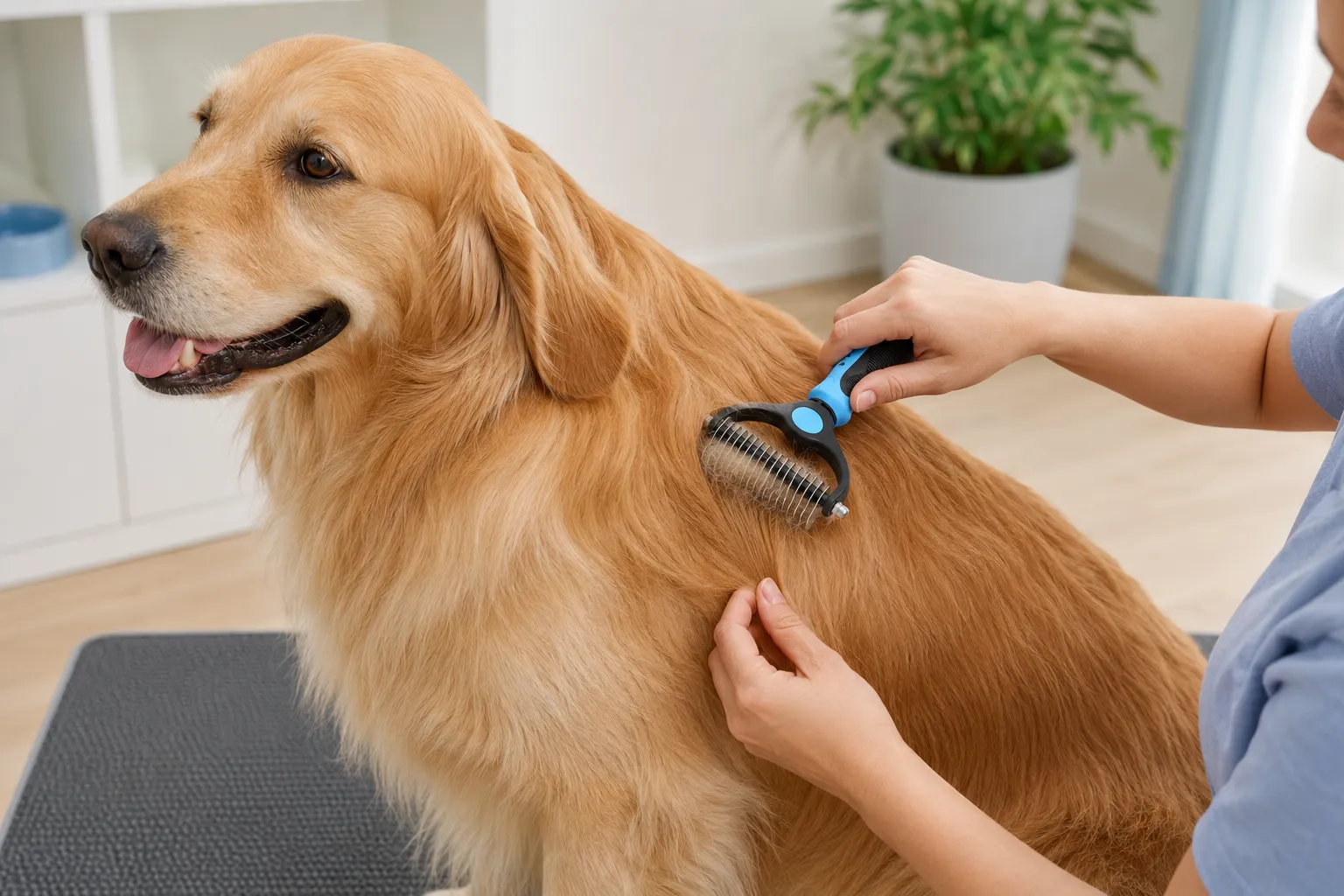 Docrok 9-tooth dematting side and 17-tooth deshedding side
