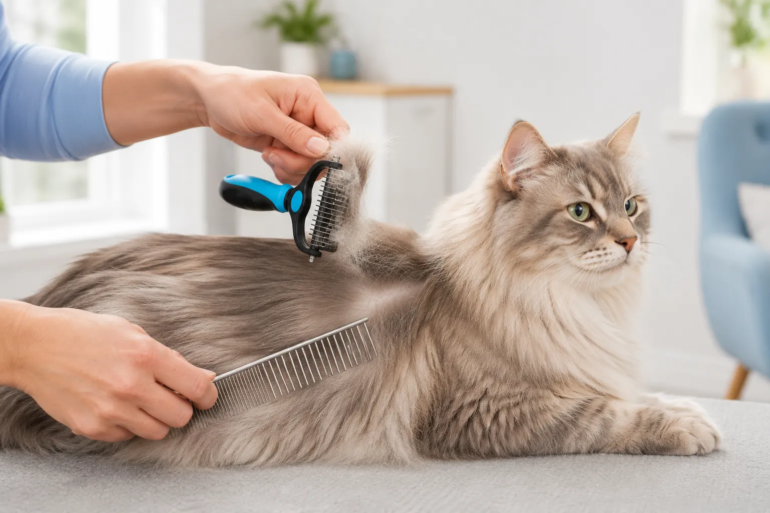 Controlled deshedding with a coat check between small sections