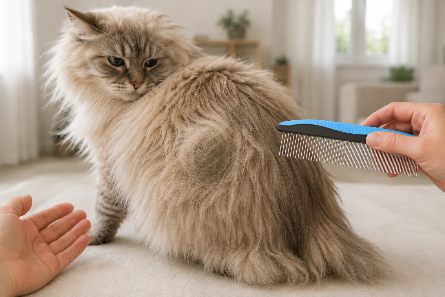 Signs that a mat is too tight for home grooming