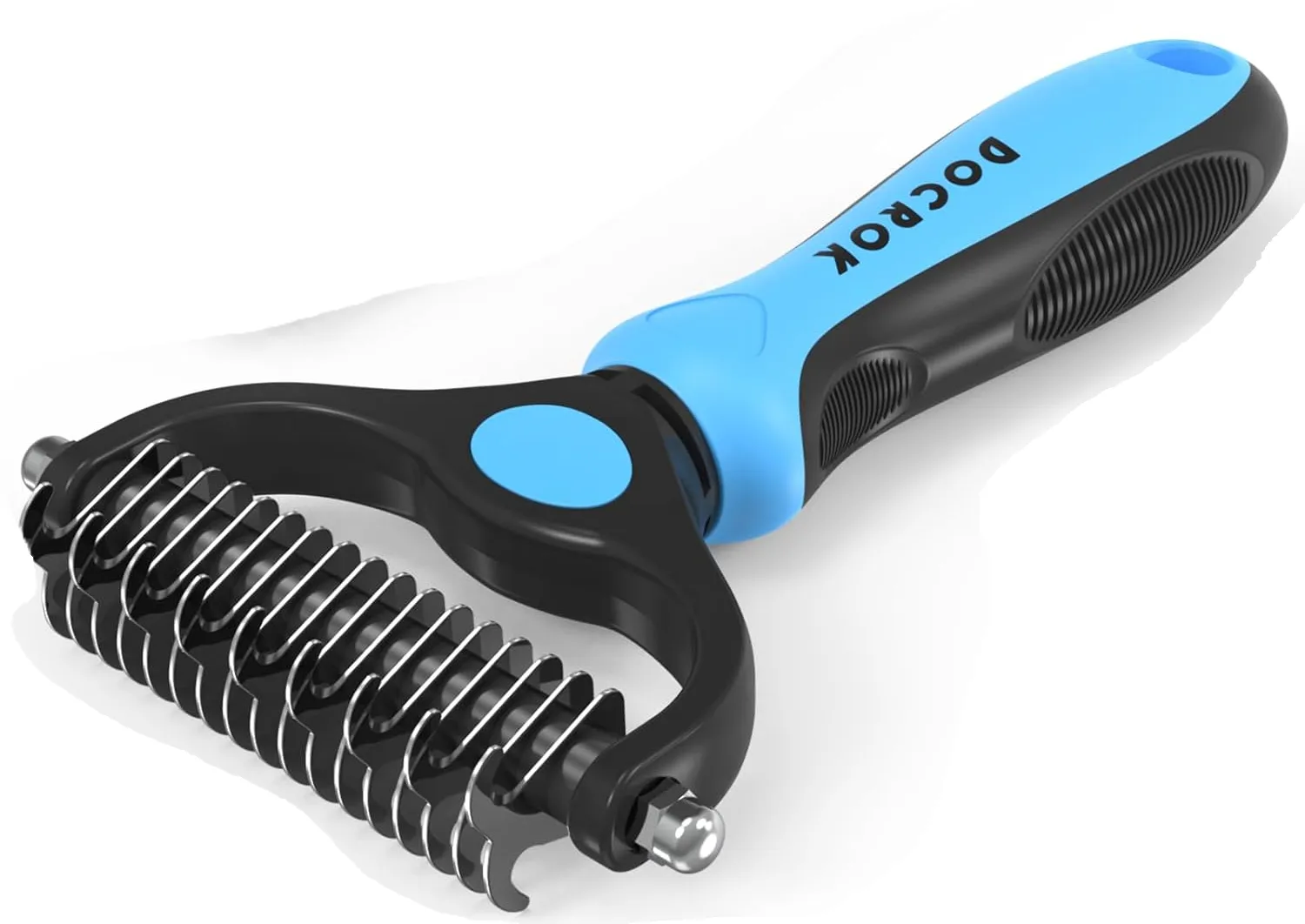 Docrok dual-sided rake with separate metal comb